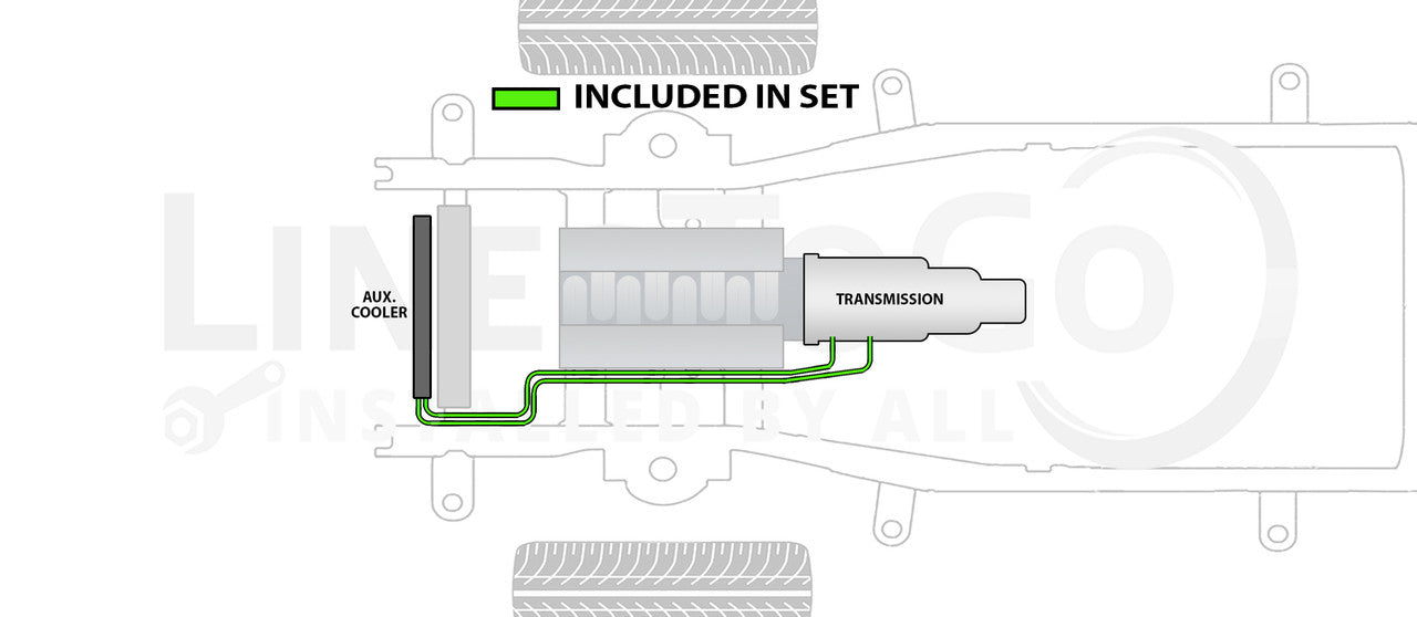 Dodge Magnum Transmission Line Set 2006 3.5L TCL-174-SS2B Stainless Steel
