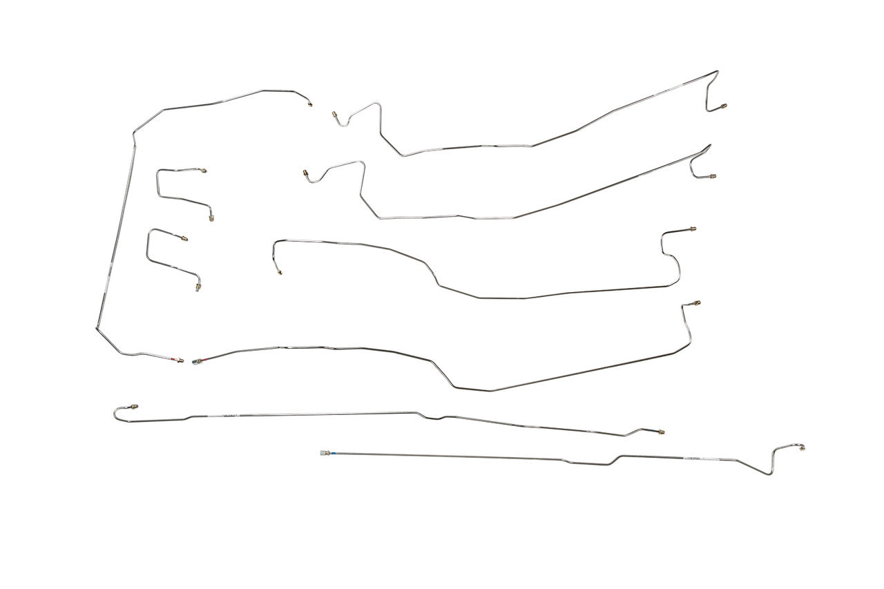 Chevy Silverado Brake Line Set 2003 1500 4WD Ext Cab 8ft Bed 4.3L BLC-144-SS1A Stainless Steel