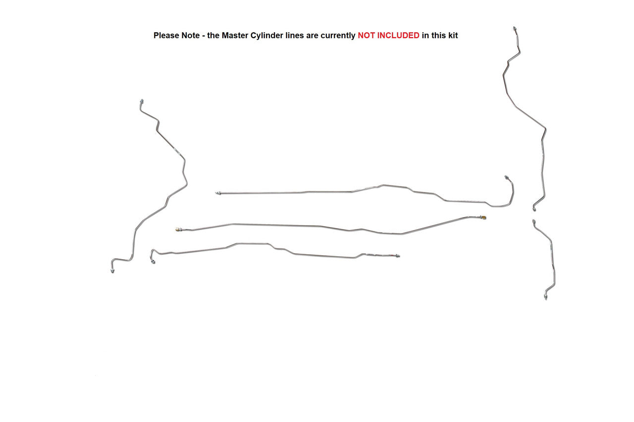 Ford F250/350 SRW Brake Line Set 1996 Crew Cab 8ft Bed 7.5L BLF-129-SS6C Stainless Steel