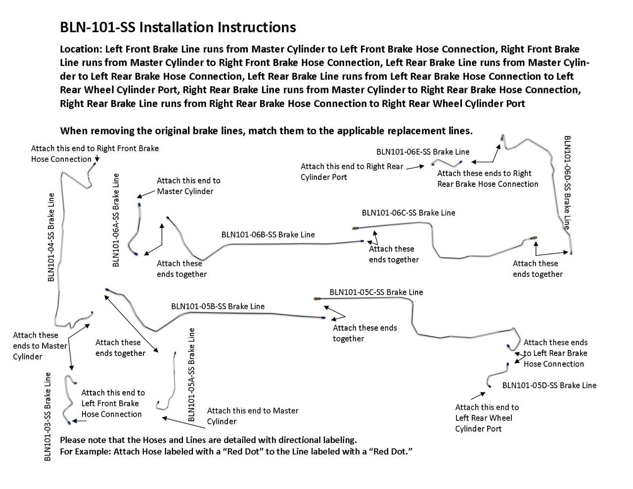 Juego de latiguillos de freno para Nissan Sentra 2003 1.8L BLN-101-SS1D Acero inoxidable