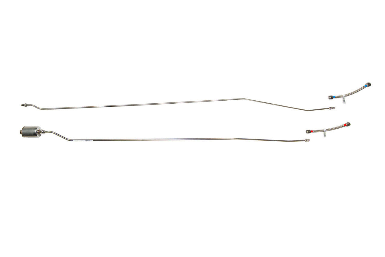 Juego de tuberías de combustible traseras para camioneta GMC 1993, cabina extendida de 2WD, caja de 6,5 pies, 5,0 L, SS400-D2P, acero inoxidable