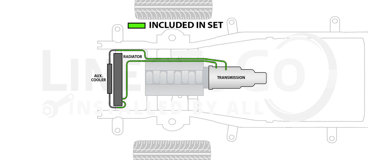 Ford Ranger Transmission Line Set 2000 3.0L TCL-179-SS1C Stainless Steel