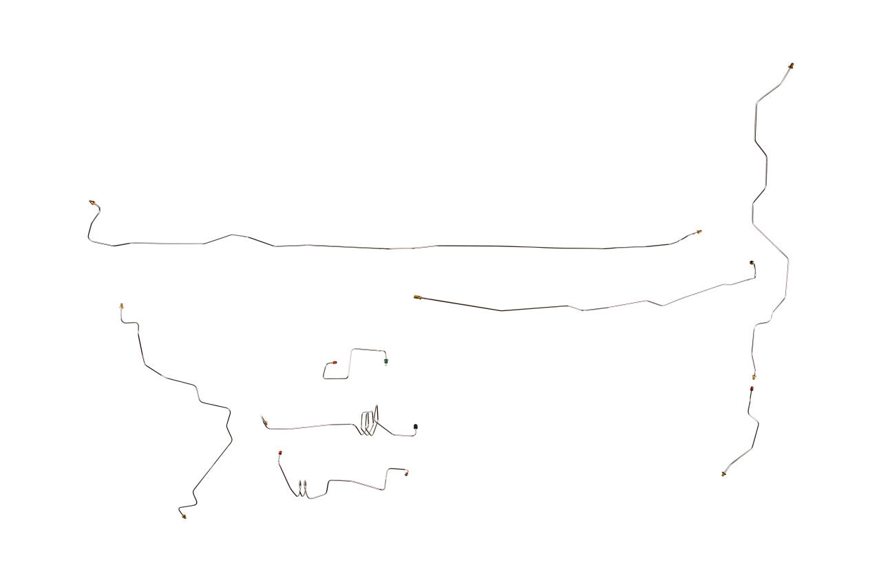 Ford F150 Brake Line Set 1992 2WD Reg Cab 8ft Bed 4.9L BLF-114-SS1C Stainless Steel