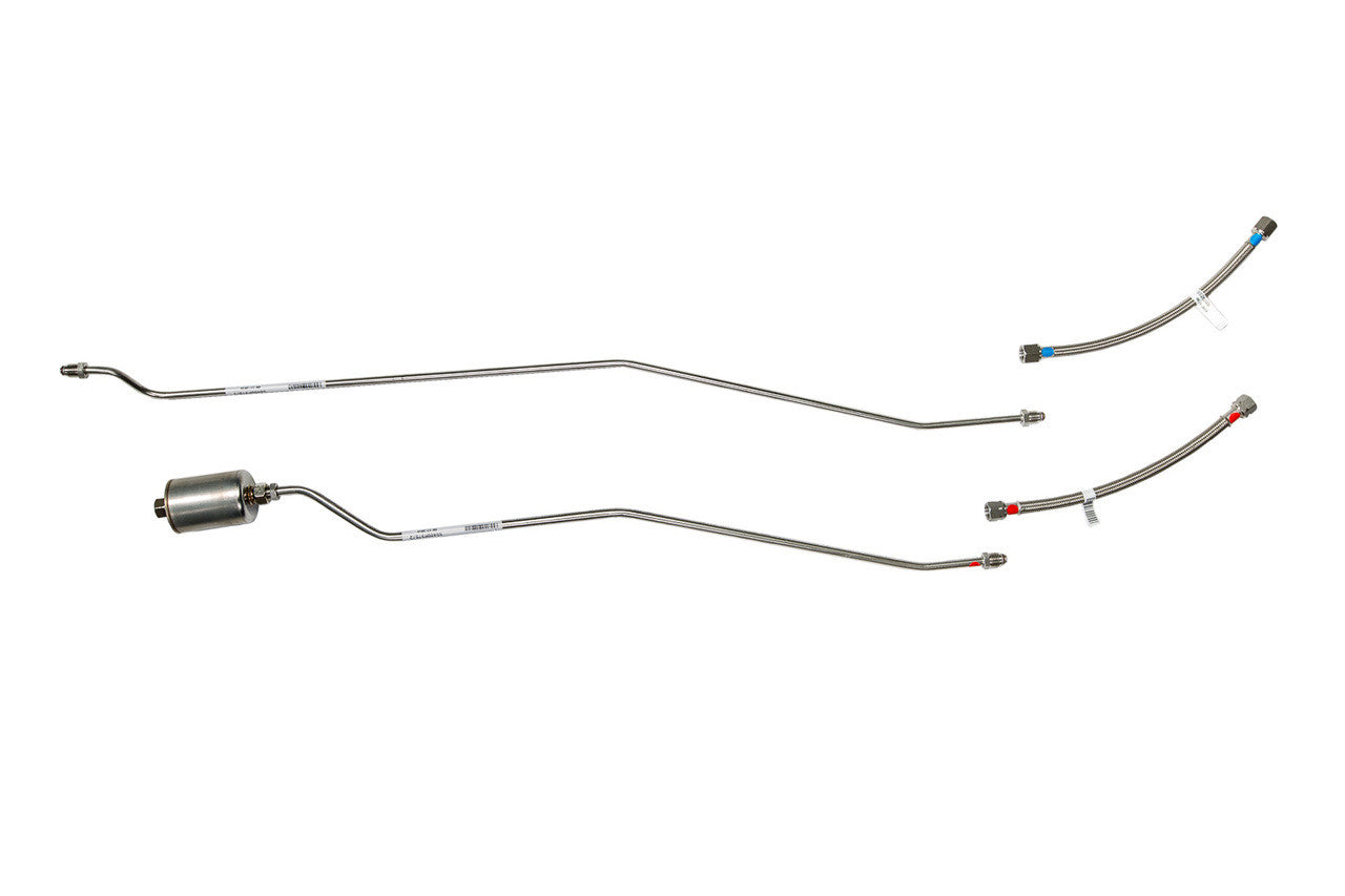 GMC Truck Rear Fuel Line Set 1990 Reg Cab 6.5 ft Bed 4WD Gas 5.7L SS400-P2M Stainless Steel