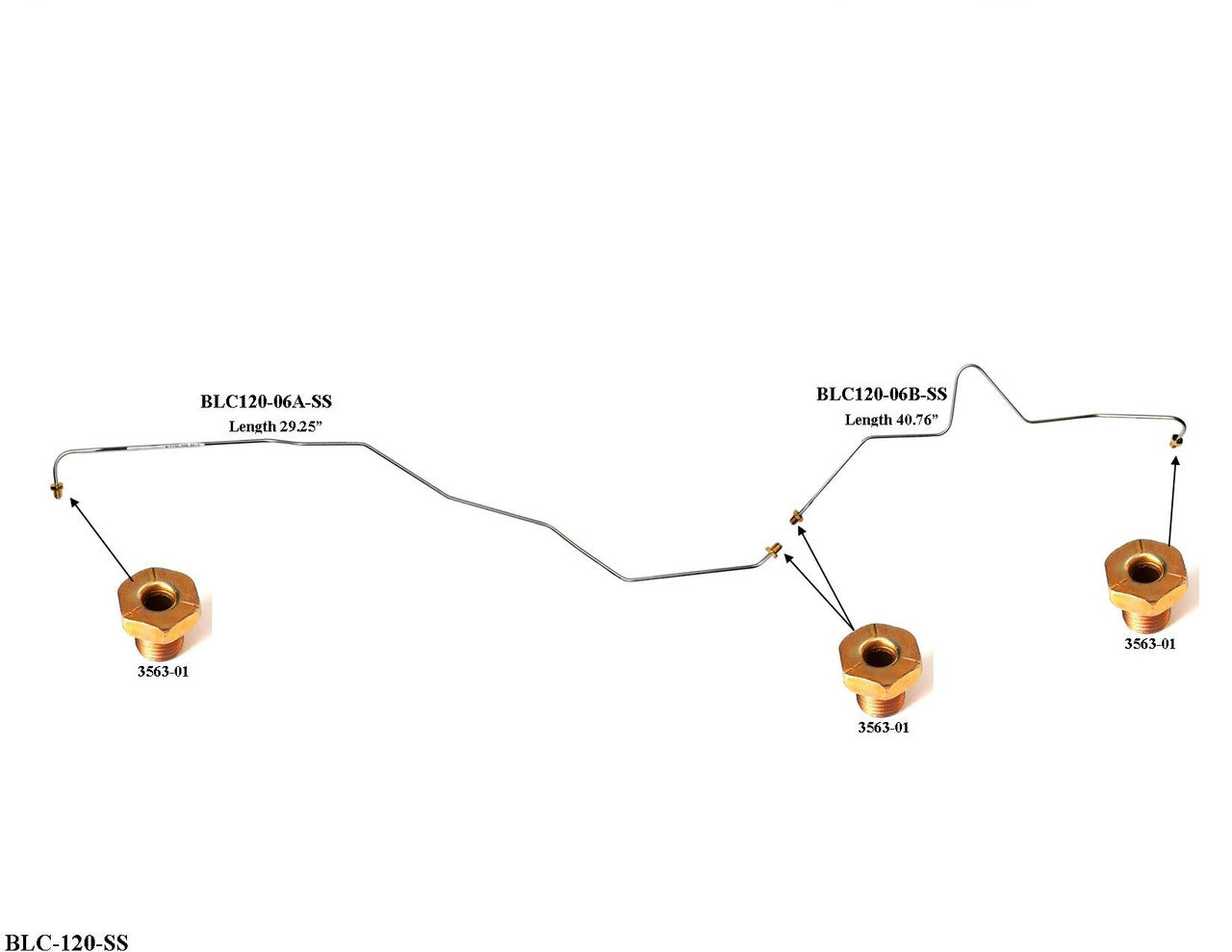 Chevy Silverado Rear Axle Set 2004 2500HD/3500 6.6L BLC-120-SS1N Stainless Steel