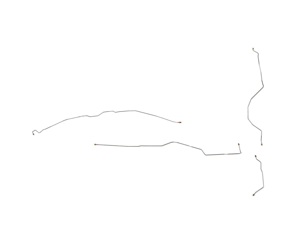 Ford F250 Intermediate & Rear Brake Line Set 1997 Reg Cab 8ft Bed 4.6L BLF-124-SS1ZA Stainless Steel