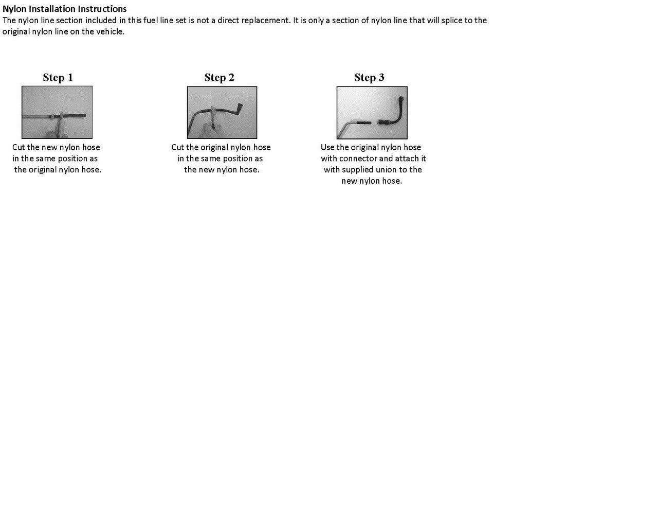 Chevy HHR Fuel Line Set 2009 2.4L FL255-C2G