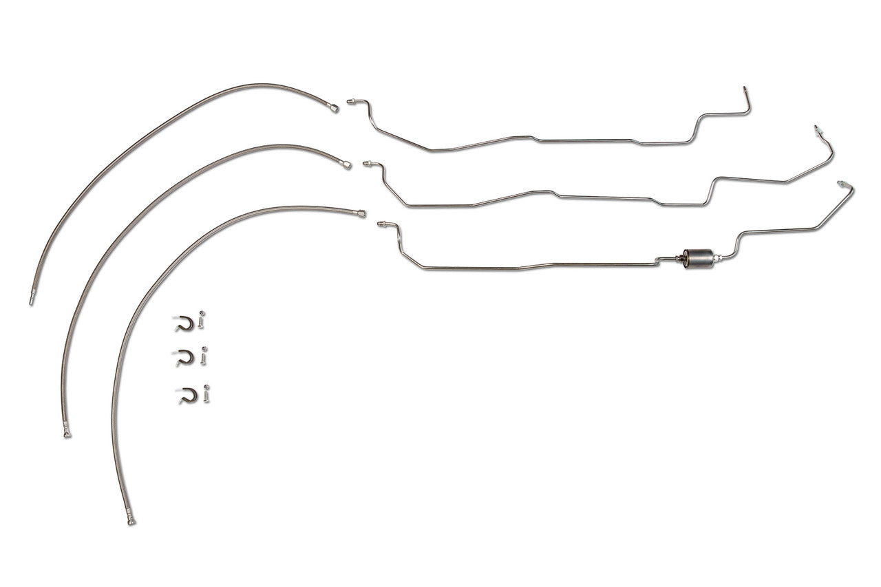Chevy Silverado Fuel Line Set 2003 C/K2500HD/3500 Ext Cab 8.1L SS888-A1D Stainless Steel