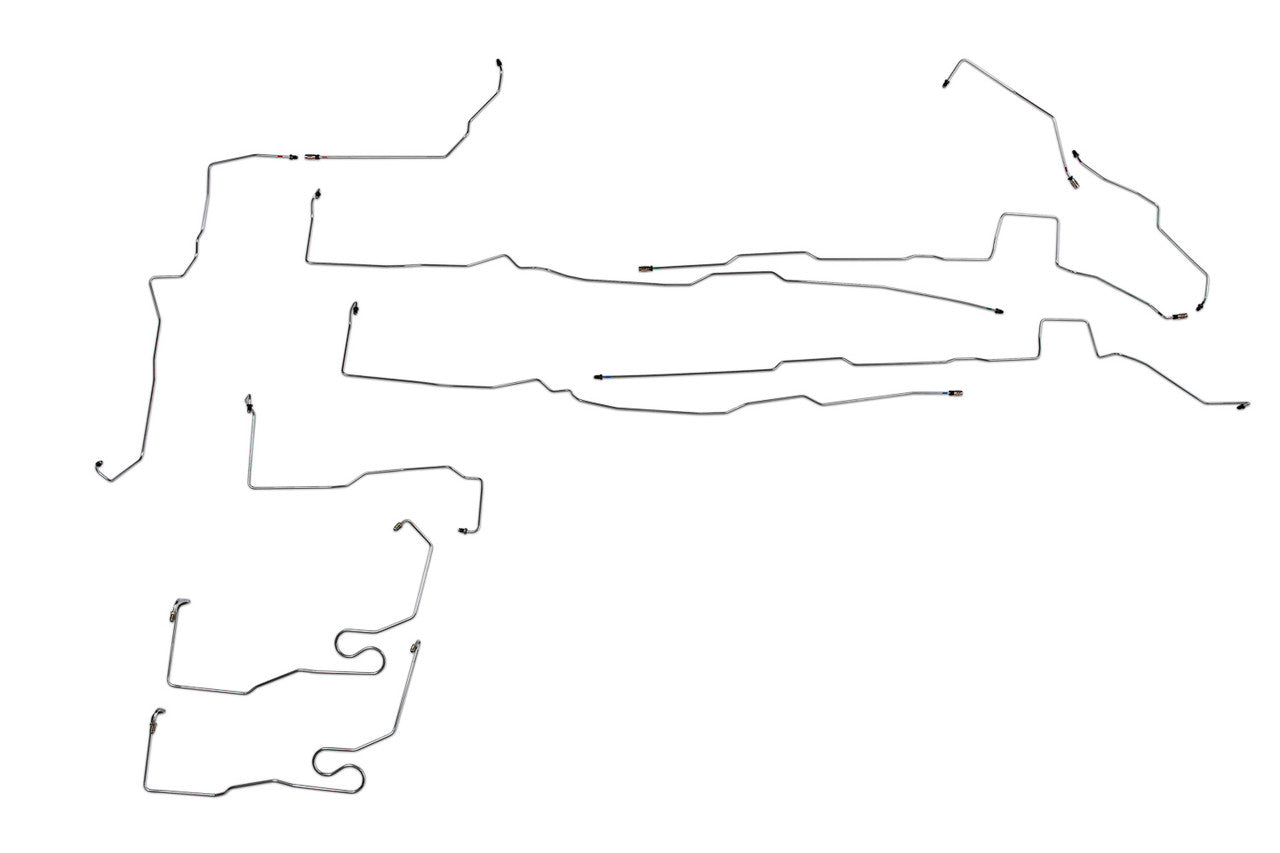 Mercedes ML55 AMG Brake Line Set 2003 5.5L BLMB-100-SS4H Stainless Steel