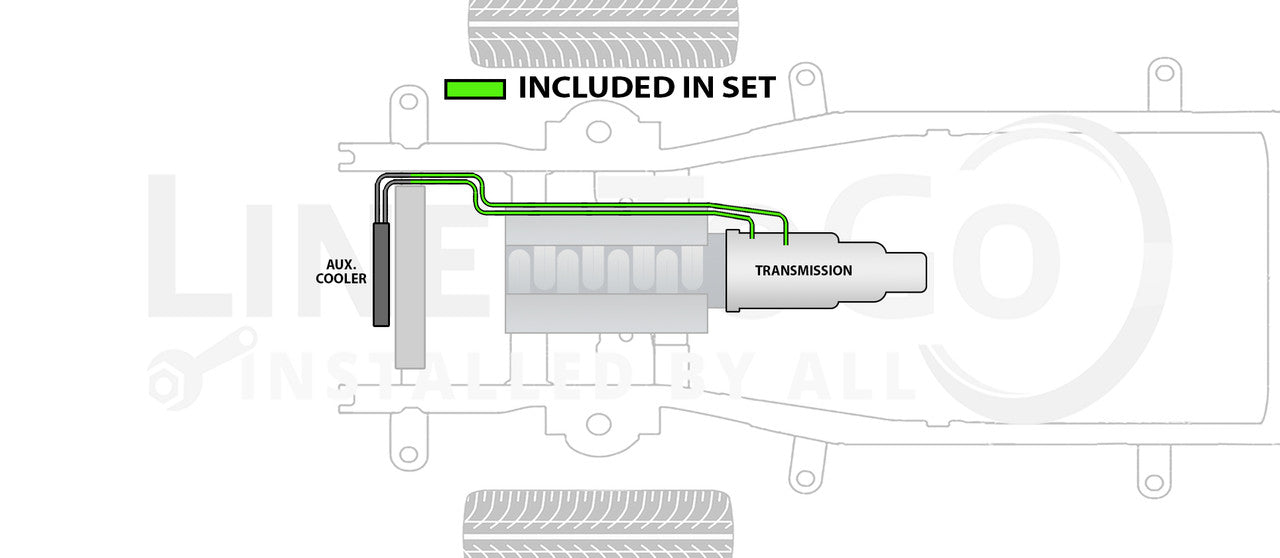 Dodge Ram 2500/3500 Transmission Line Set 2009 5.7L Gas TCL-168-SS1E Stainless Steel