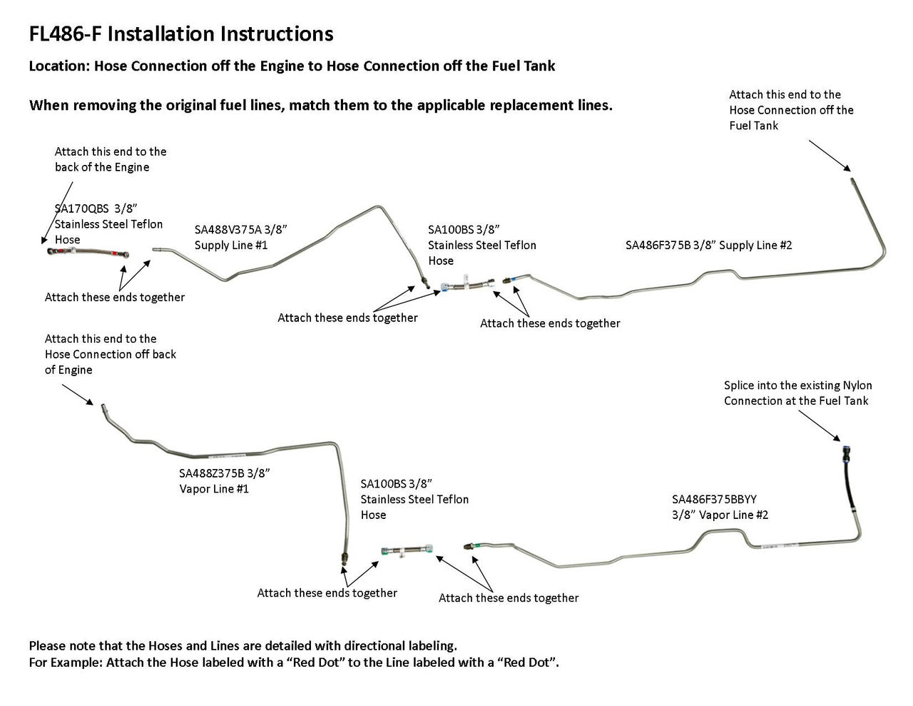 Chevy Silverado Fuel Line Set 2011 C/K1500 Ext Cab 6.5ft Bed 4.3L FL486-F3L