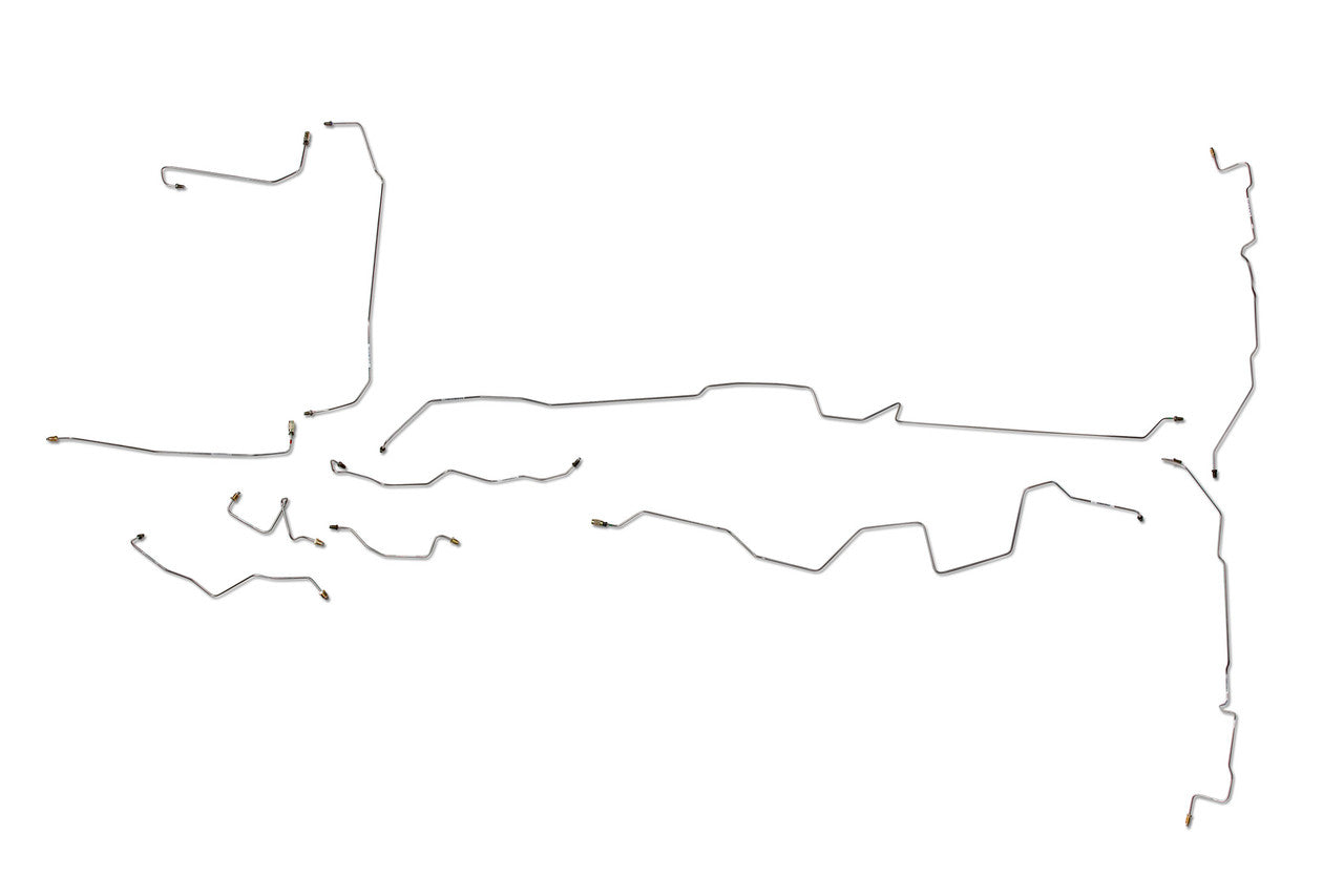 Dodge Dakota Brake Line Set 2004 4WD Quad Cab 5.4ft Bed 4.7L BLD-150-SS4C Stainless Steel