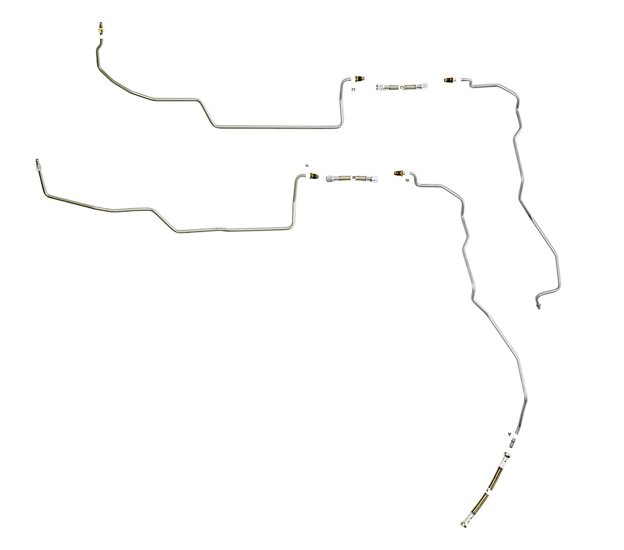 Ensemble de conduites de carburant pour GMC Sierra 2500HD/3500HD/3500 Reg Cab 2004, caisse de 8 pi, 8,1 L FL488-B2D