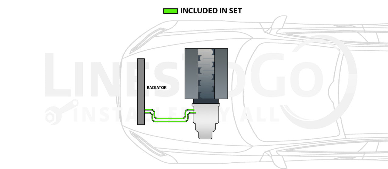 Buick Allure Transmission Line Set 2009 5.3L TCL-160-SS5F Stainless Steel