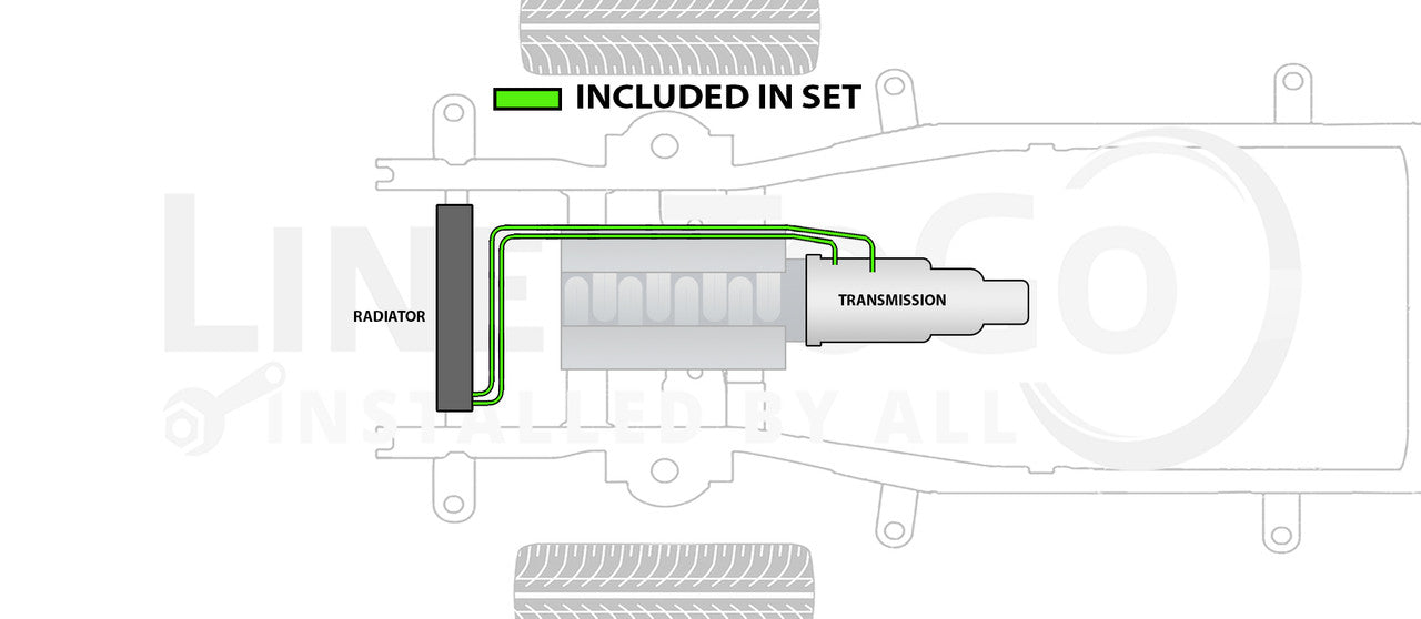 Jeu de conduites de transmission pour Ford F250 1997 4,2 L, 4,6 L, 5,4 L TCL-140-2A