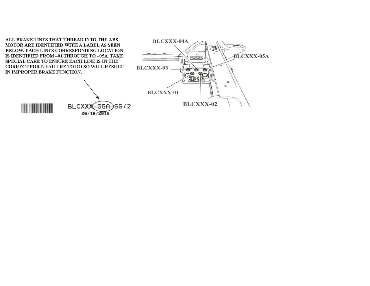 GMC Sierra Brake Line Set 2004 1500 4WD Crew Cab 5.75ft Bed 4.8L BLC-117-SS2A Stainless Steel
