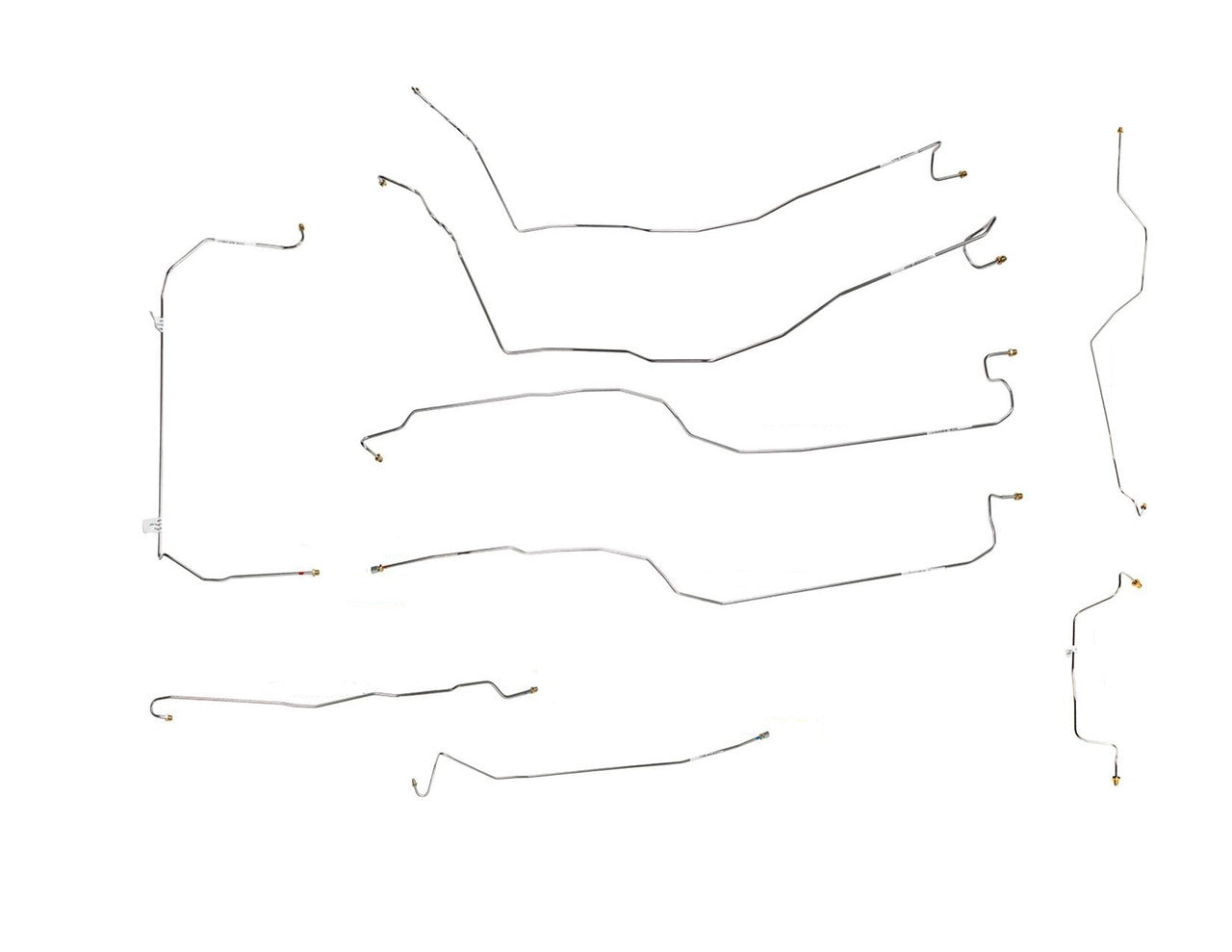 Chevy Silverado Brake Line Set 2000 1500 2WD Reg Cab 6.5ft Bed 4.3L BLC-230-SS1E Stainless Steel