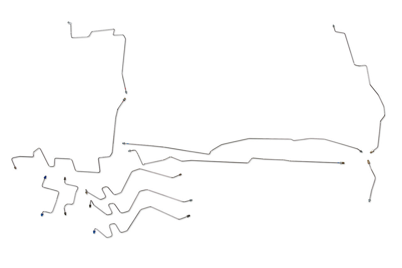 Dodge Ram 1500 Pickup Brake Line Set 2005 4WD Quad Cab 6.5ft Bed 5.9L BLD-148-SS3D Stainless Steel