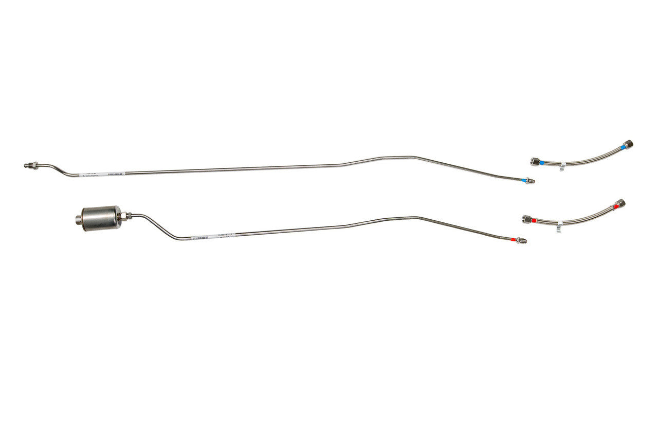 GMC Truck Rear Fuel Line Set 1996 4WD Reg Cab 8ft Bed 7.4L SS400-T2E Stainless Steel