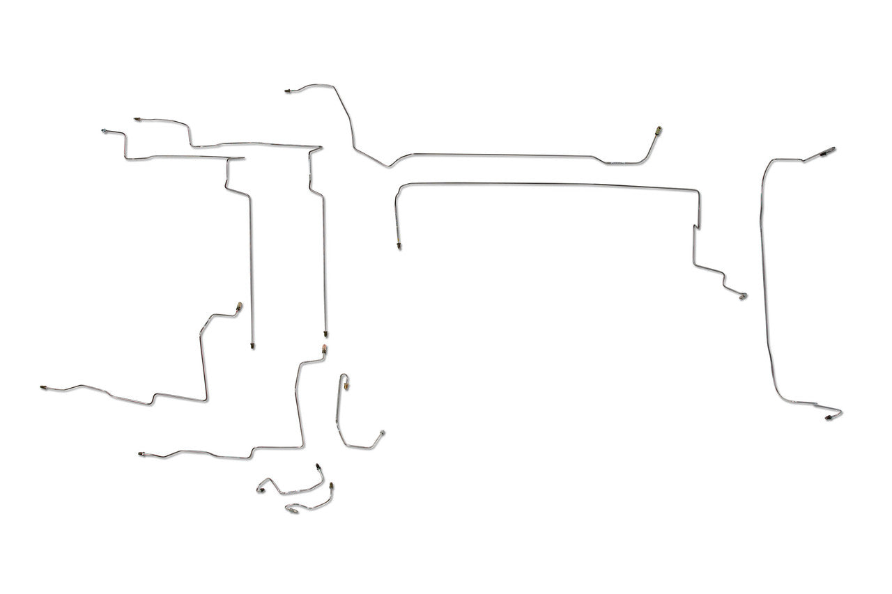 Ford Mustang Brake Line Set 2002 4.6L BLF-125-SS2D Stainless Steel