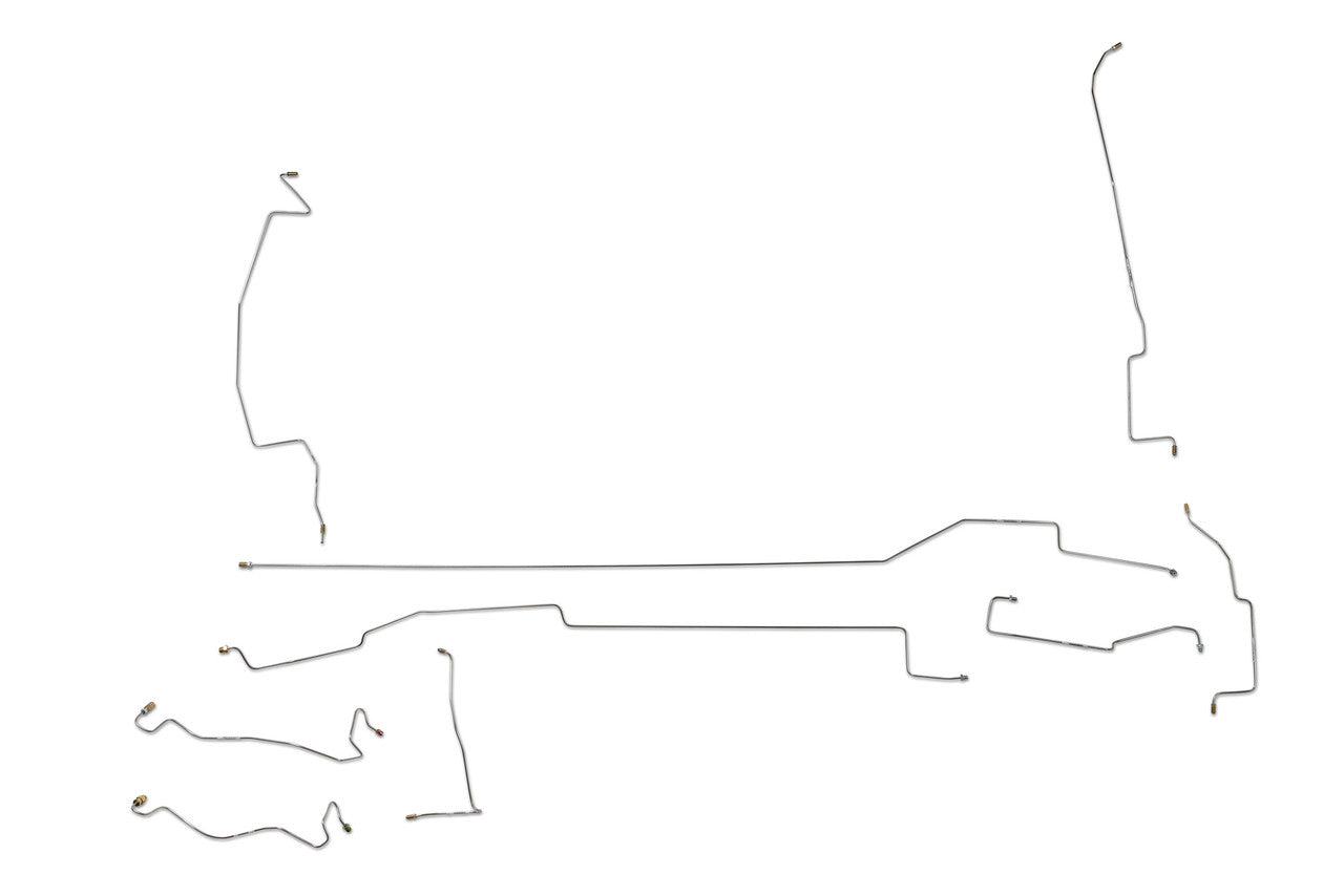 Jeu de conduites de frein pour camionnette Dodge Ram 1993 150/250 2WD Club Cab 8 pieds 5,2 L BLD-157-SS5B Acier inoxydable