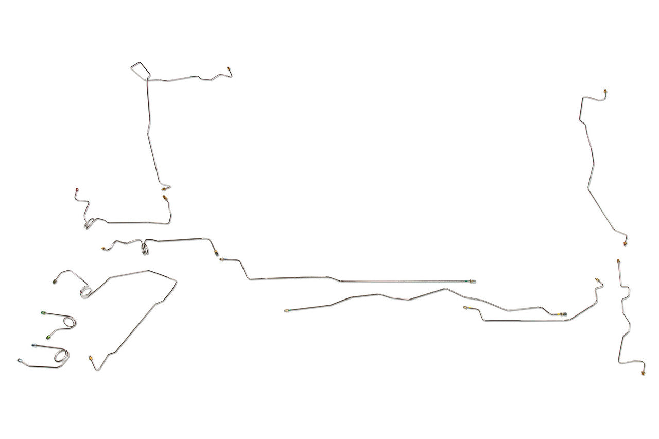 Chevy Truck Brake Line Set 2000 C3500 Carry Over Model Only 2WD Reg Cab 8ft 7.4L Bed BLC-181-SS3L Stainless Steel