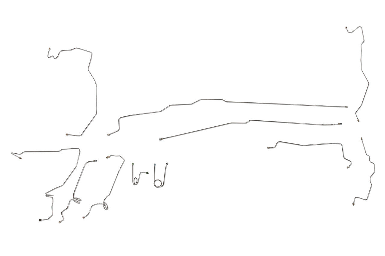 Chevy Truck Brake Line Set 1996 C3500 Crew Cab 8ft Bed 7.4L BLC-194-SS1F Stainless Steel