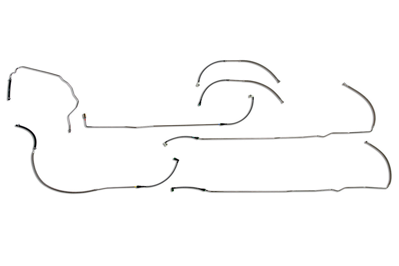 Ford 350 Rear Fuel Line Set 1995 Reg Cab 8ft Bed w/Dual Tanks Diesel SS109-C2A Stainless Steel