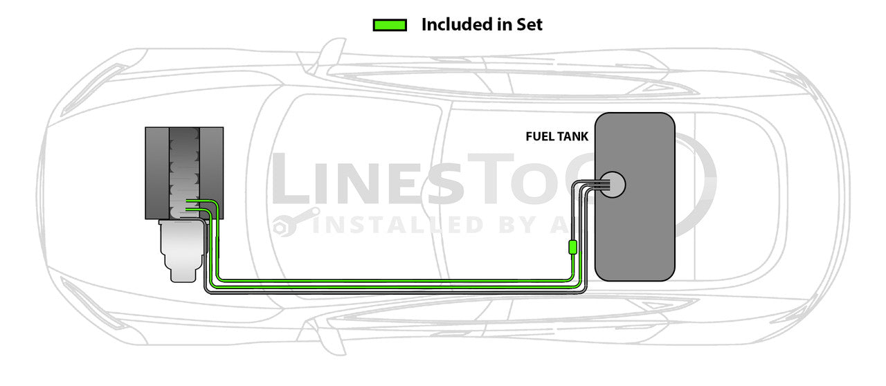 Pontiac Grand Prix SE Fuel Line Set 1996 2 Door 3.1L (M) FL258-A14C