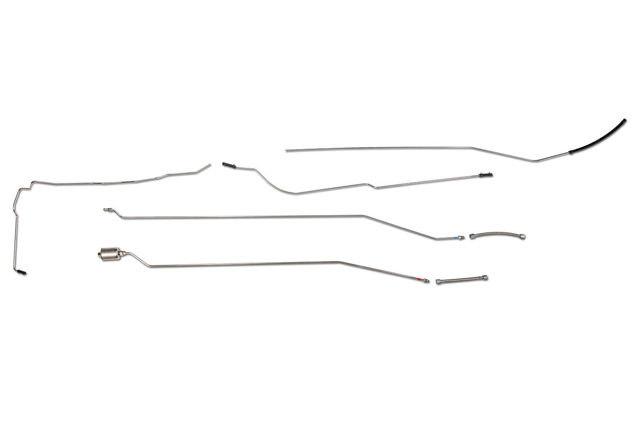 Chevy Truck Rear Fuel Line Set 1990 Ext Cab 6.5ft Bed 4WD 5.7L Gas SS400-V1H Stainless Steel