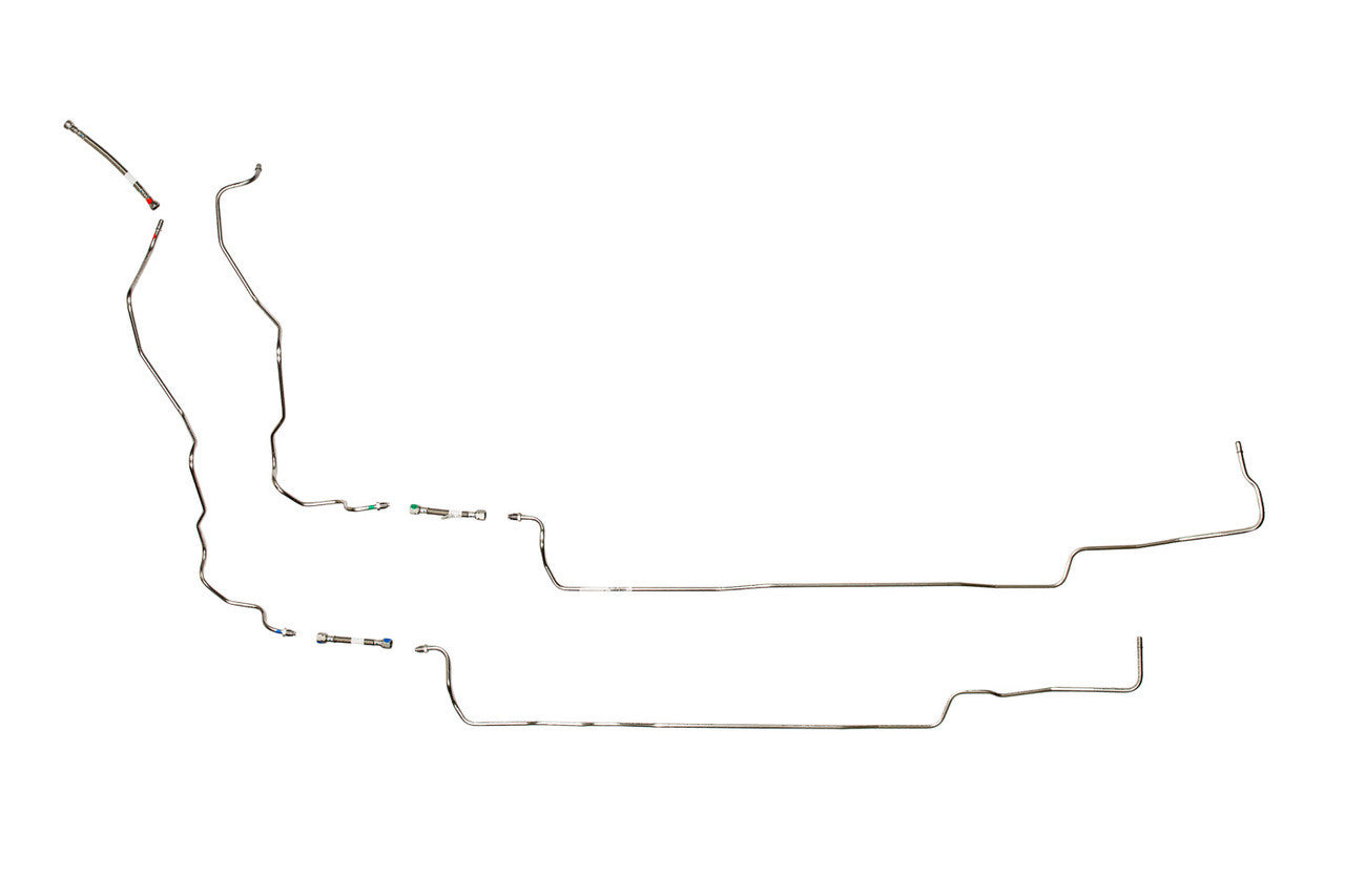 GMC Sierra Fuel Line Set 2004 2500HD/3500/3500HD Ext Cab 8.1L SS488-P2D Stainless Steel