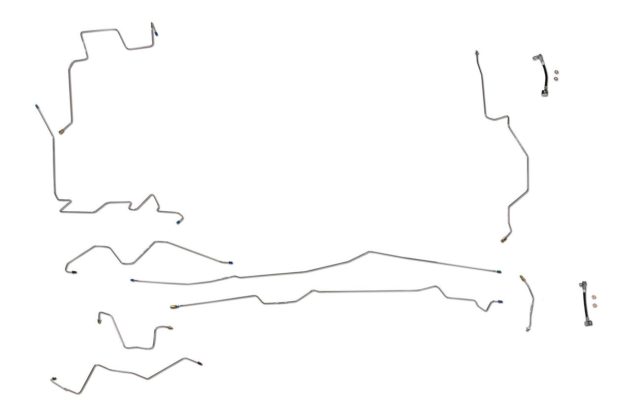 Dodge Ram 1500 Brake Line Set 2003 4WD Quad Cab 6.5ft Bed 3.7L BLD-151-SS1B Stainless Steel