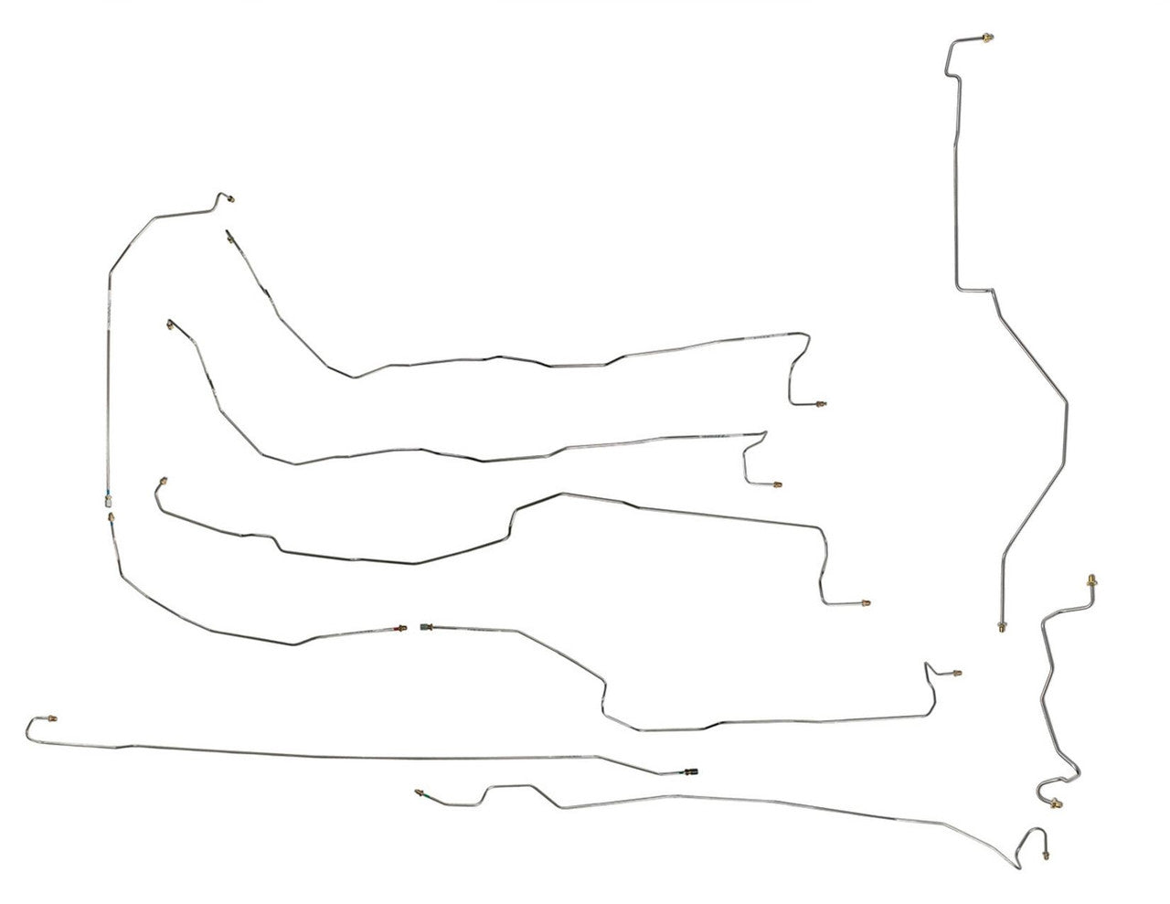 Chevy Silverado Brake Line Set 2001 1500HD Crew Cab 6.5ft Bed 6.0L BLC-241-SS1A Stainless Steel