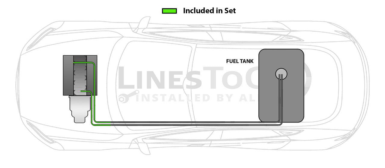 Saturn L300 Fuel Line Set 2004 Sedan & Wagon 2.2L FL253-B3E