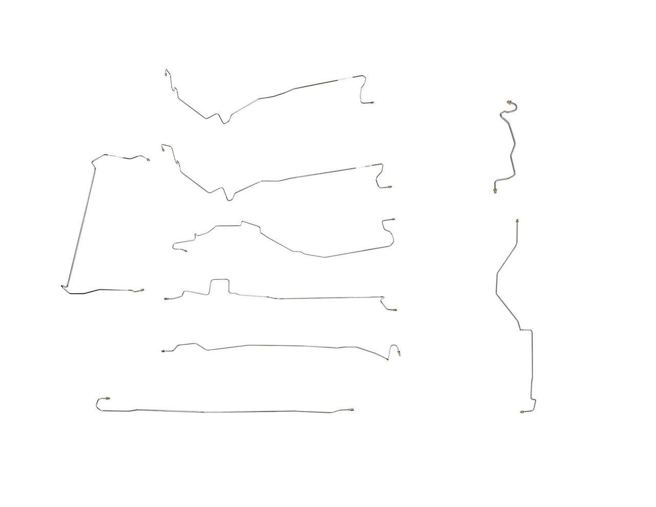 GMC Sierra Brake Line Set 2000 2500 Ext Cab 6.5ft Bed 6.0L BLC-202-SS2B Stainless Steel