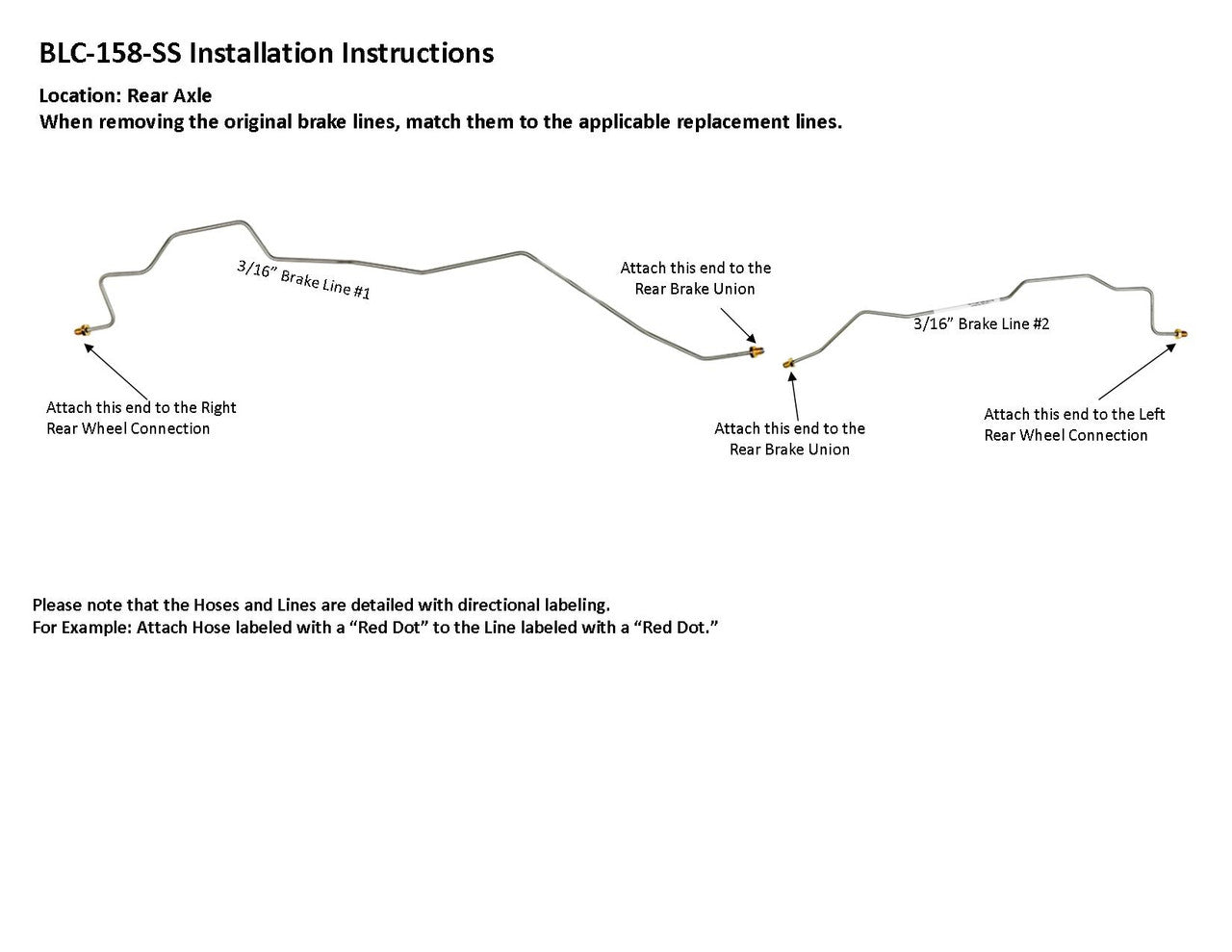 Juego de eje trasero GMC C2500 1986 BLC-158-SS2F Acero inoxidable