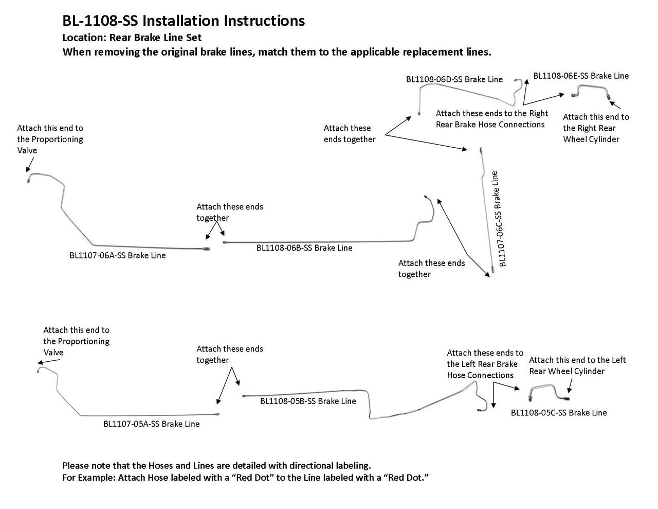 1999 Honda Accord w/o ABS Brake Lines | 1999 Accord Brake Lines - LinesToGo