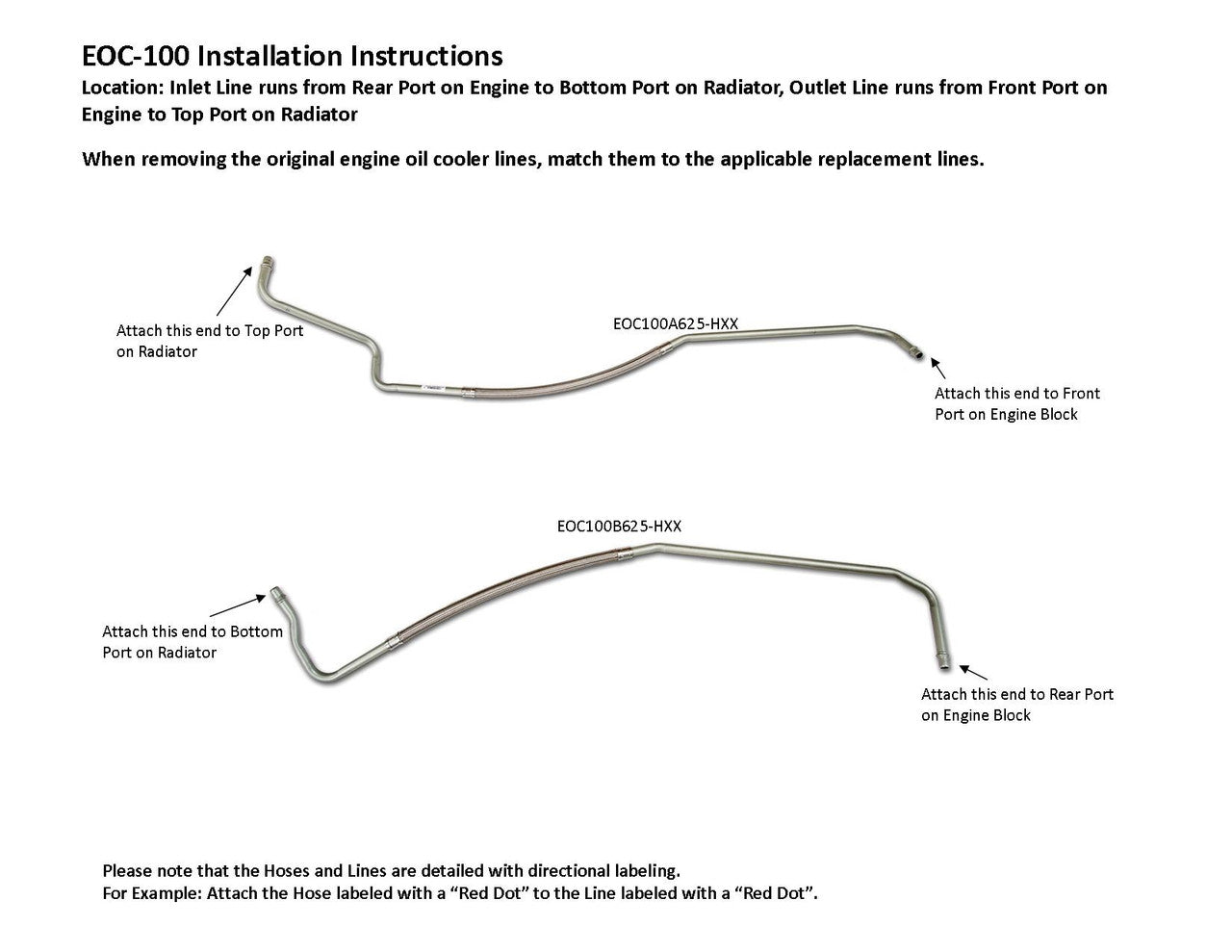 GMC TopKick Engine Oil Cooler Set 2004 C6500/7500/8500 8.1L EOC-100-2B