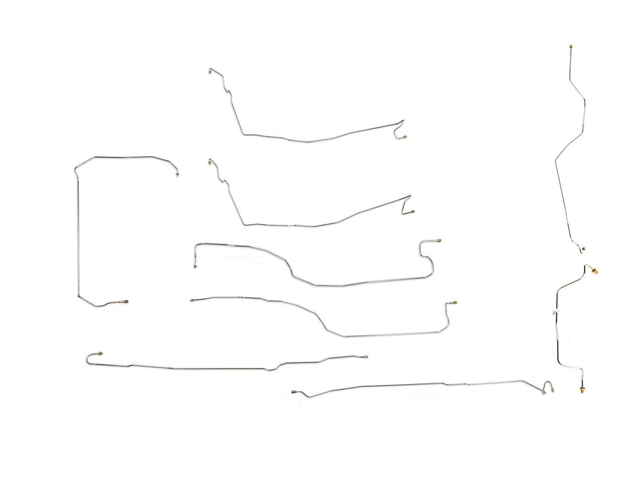 Ensemble de conduites de frein Chevy Silverado 2001 1500 4WD Ext Cab 8ft Bed 5.3L BLC-227-SS1K Acier inoxydable