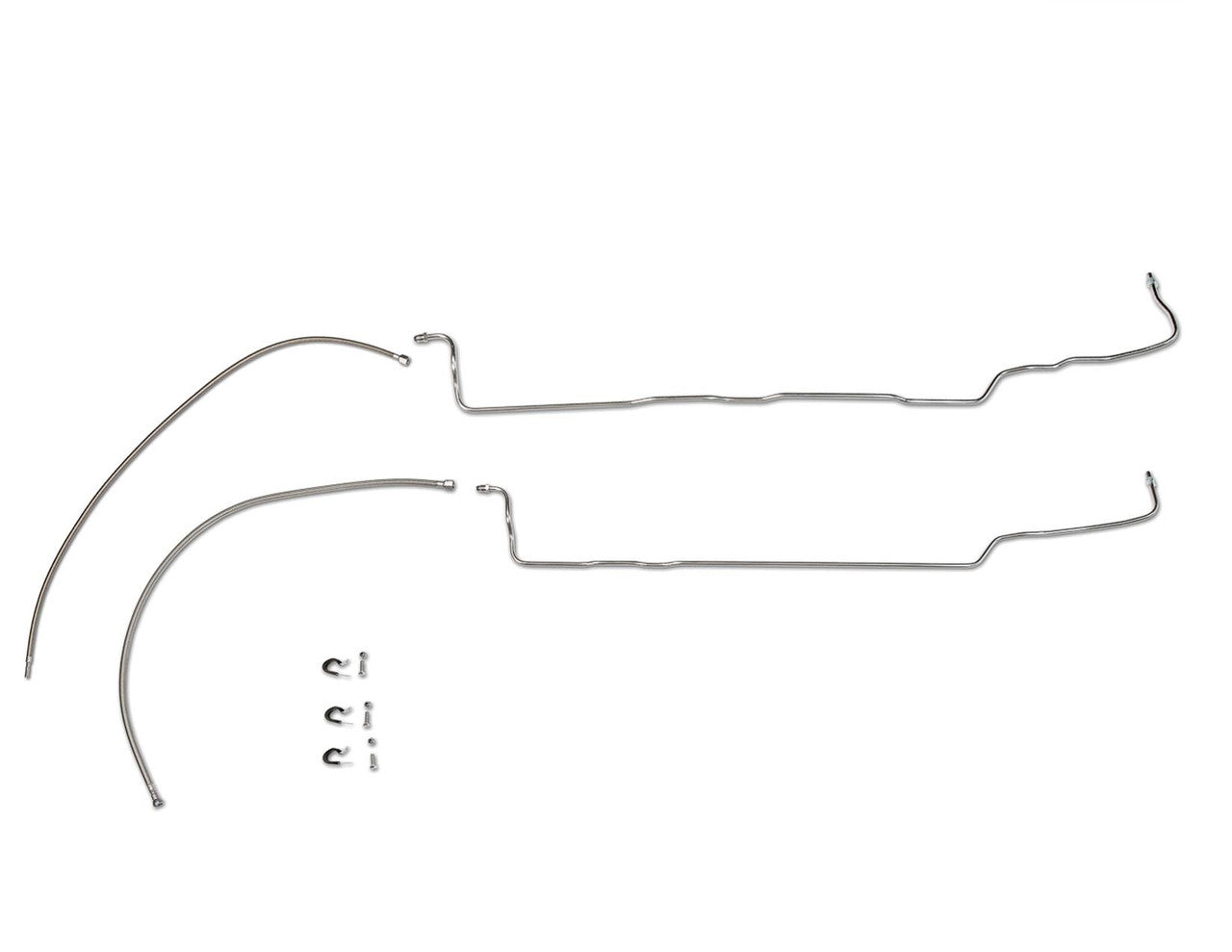 Chevy Silverado Fuel Line Set 2004 C/K2500 Ext Cab 6.5 ft Bed 6.0L SS888-Q3 Stainless Steel