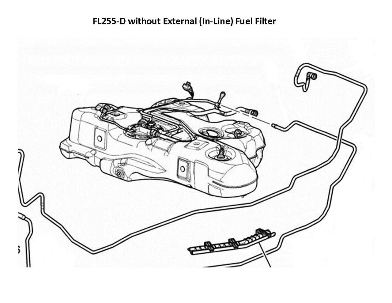 Ensemble de conduites de carburant Chevy Cobalt 2006 2 et 4 portes 2,0 L sans filtre à carburant externe Huitième chiffre du VIN X Code RPO LNF Turbocompressé FL255-D1F