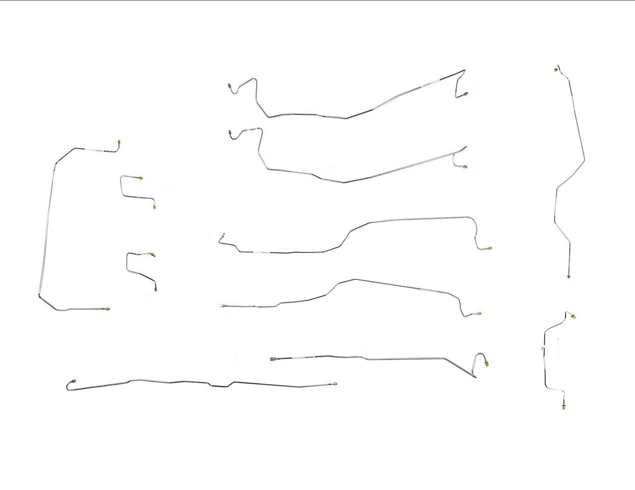 Chevy Silverado Brake Line Set 2003 1500 2WD Reg Cab 8ft Bed 4.3L BLC-237-SS1A Stainless Steel