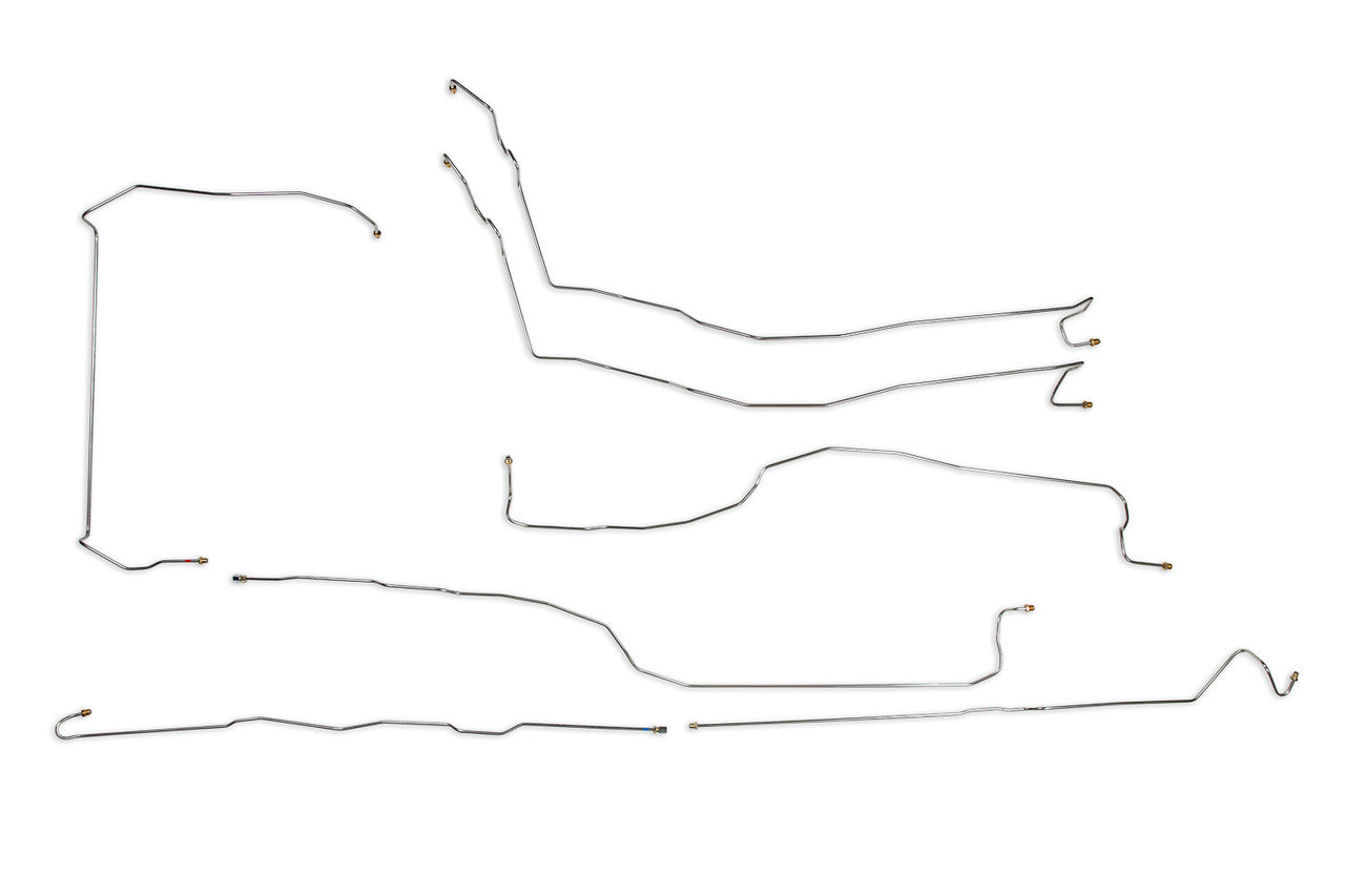 Chevy Silverado Brake Line Set 2001 1500 4WD Reg Cab 8ft Bed 4.3L BLC-176-SS1C Stainless Steel