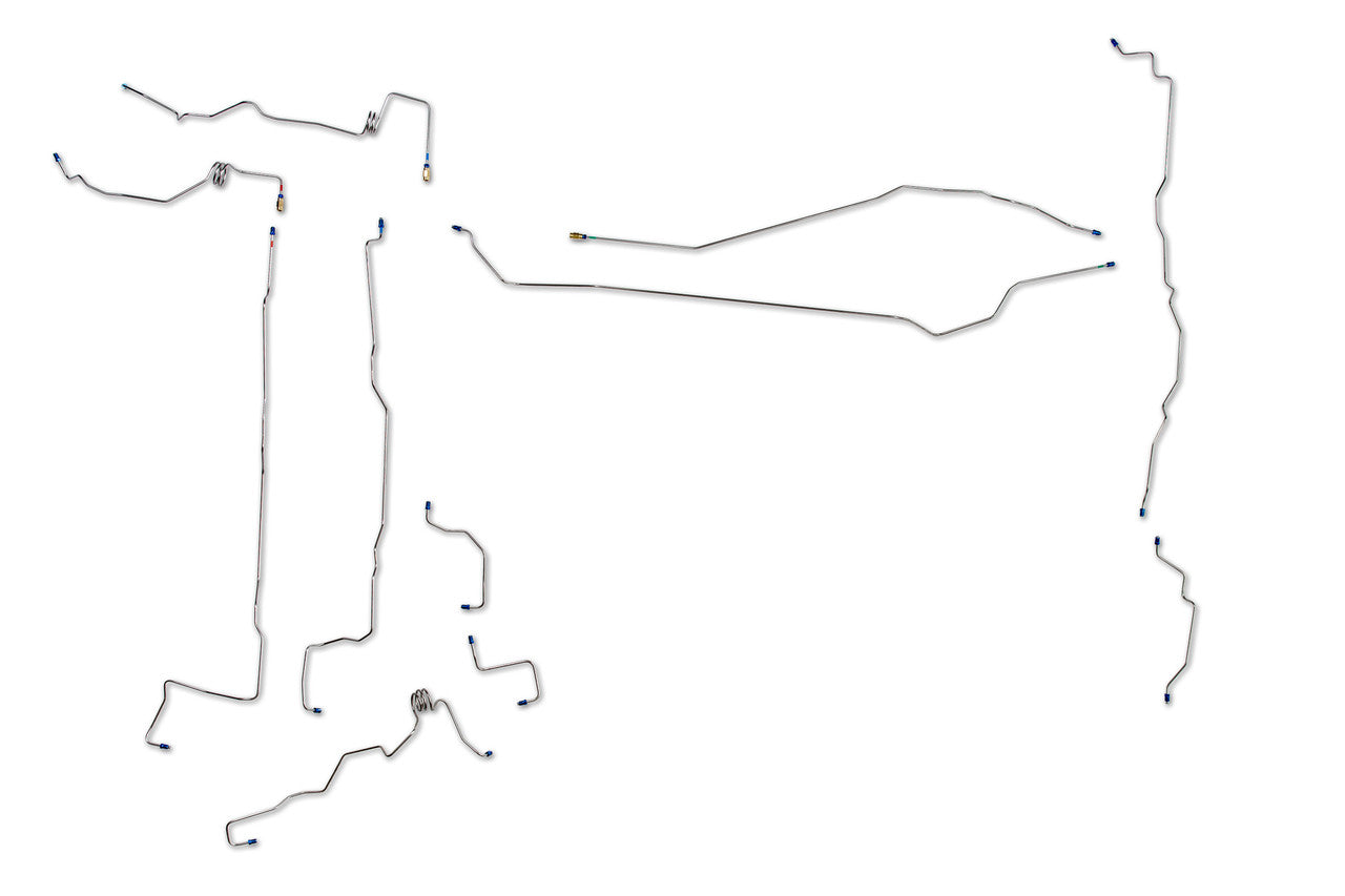 Nissan Frontier Brake Line Set 07/1999 2WD Crew/King Cab 4.95/6.10ft Bed 3.3L BLN-100-SS1C Stainless Steel