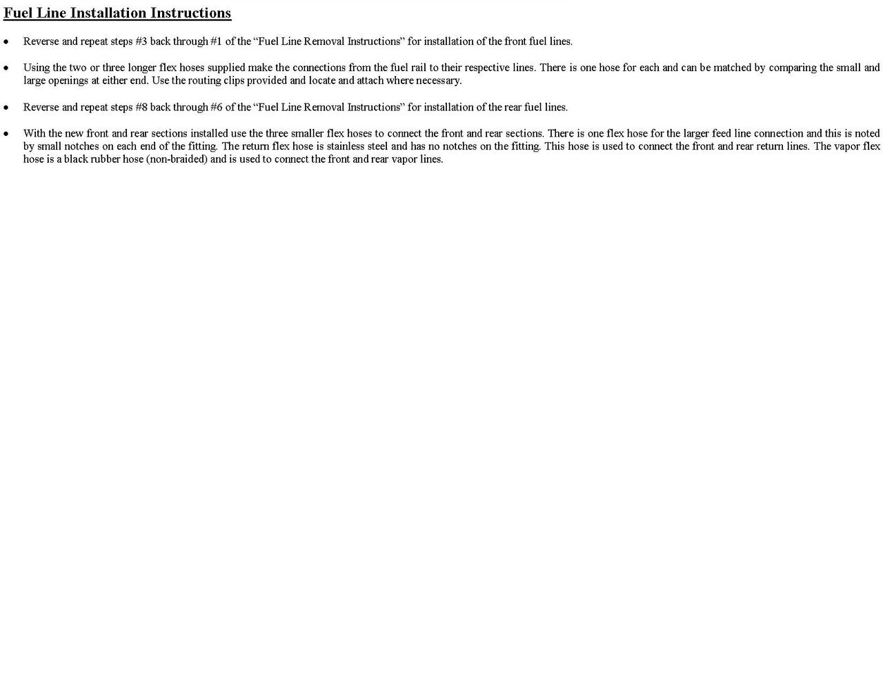 Juego de líneas de combustible de fácil instalación para Chevy Silverado 2003 C/K2500HD/3500 Ext Cab 6.0L SS888-A1C Acero inoxidable