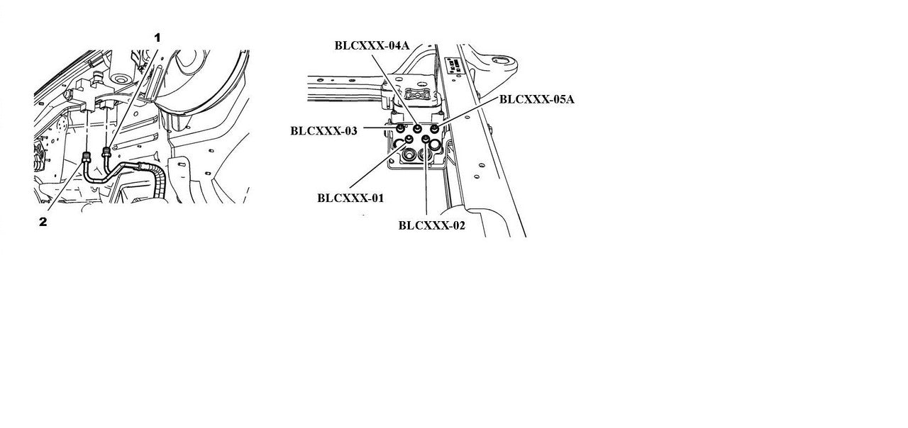 Chevy Silverado Brake Line Set 2004 1500 4WD Ext Cab 6.5ft Bed 4.3L BLC-104-SS1B Stainless Steel