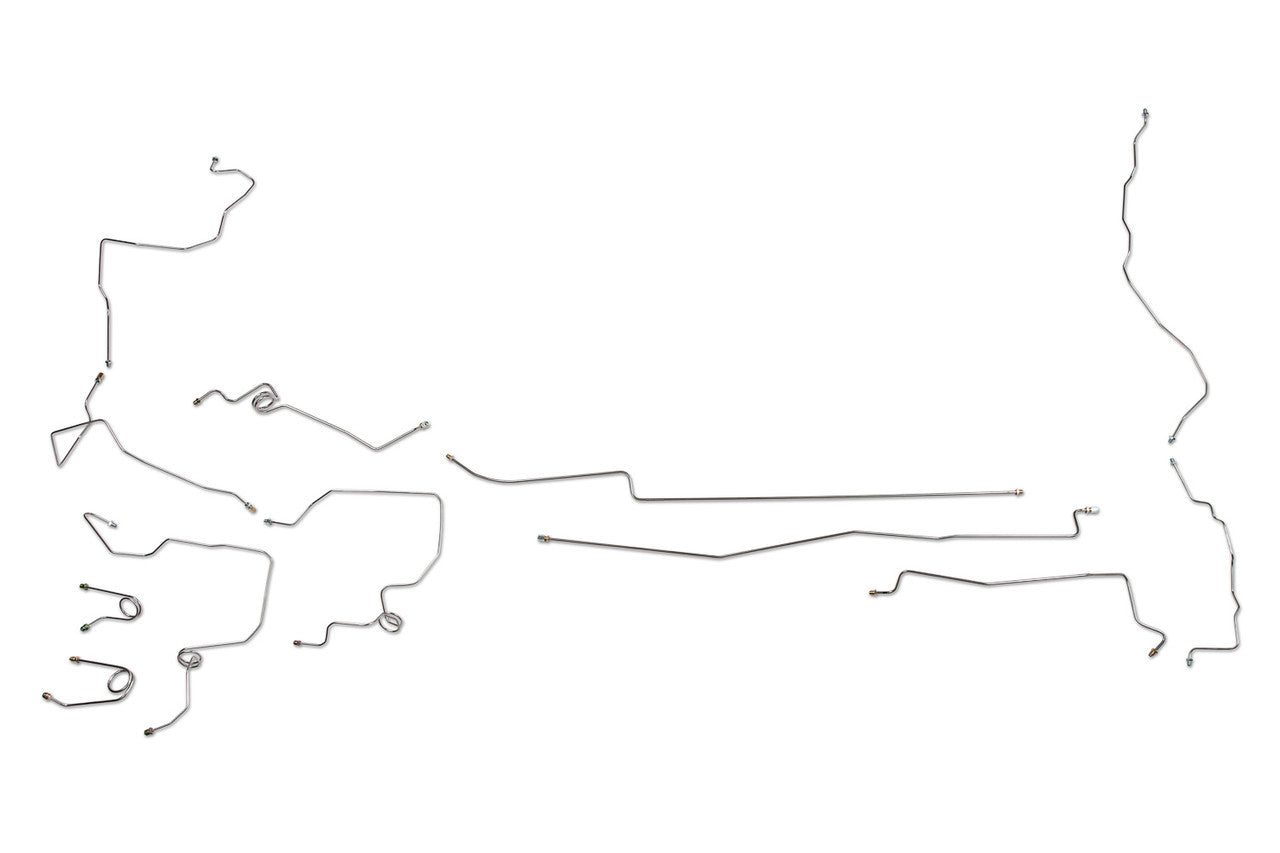 GMC Truck Brake Line Set 1995 K2500/3500 4WD Ext Cab 6.5ft Bed 6.5L BLC-209-SS2A Stainless Steel