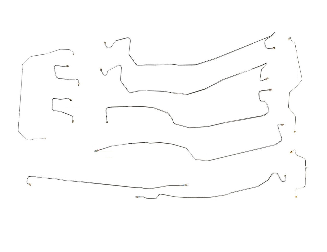 Chevy Silverado Brake Line Set 2004 1500 4WD Ext Cab 6.5ft Bed 4.8L BLC-219-SS1F Stainless Steel