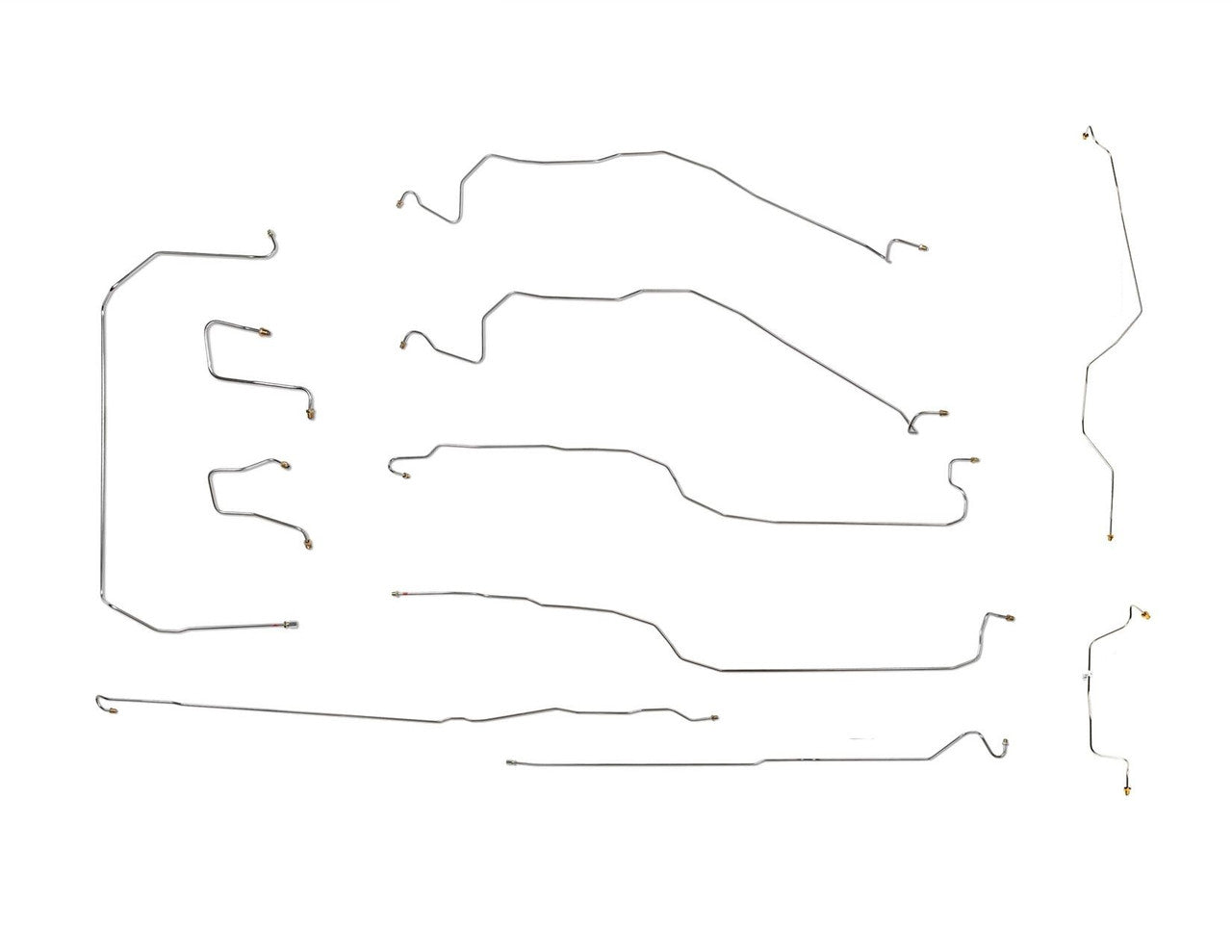 GMC Sierra Brake Line Set 2004 1500 2WD Ext Cab 8ft Bed 5.3L BLC-240-SS2G Stainless Steel