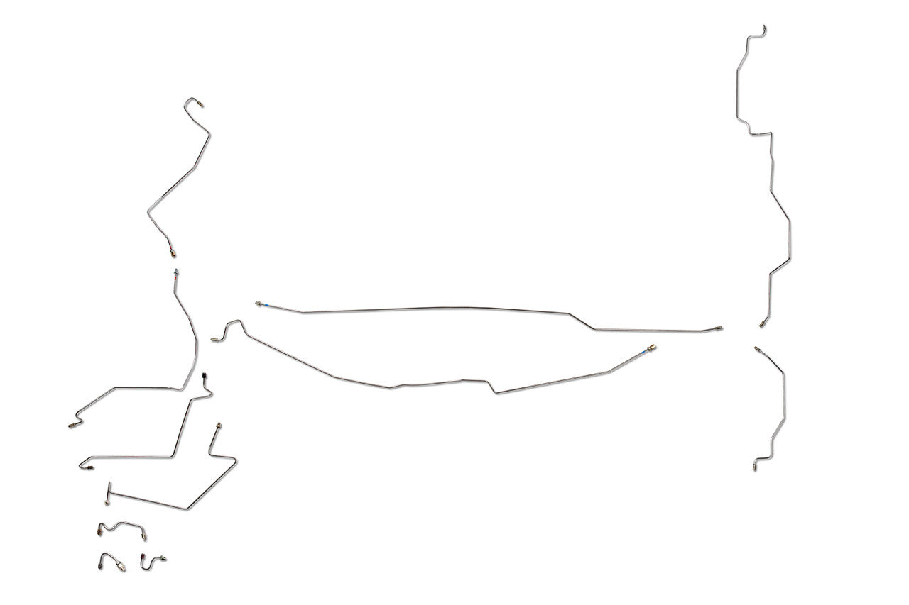 Dodge Ram 1500 Pickup Brake Line Set 1997 4WD Club Cab 6.5ft Bed 5.9L BLD-138-SS3C Stainless Steel